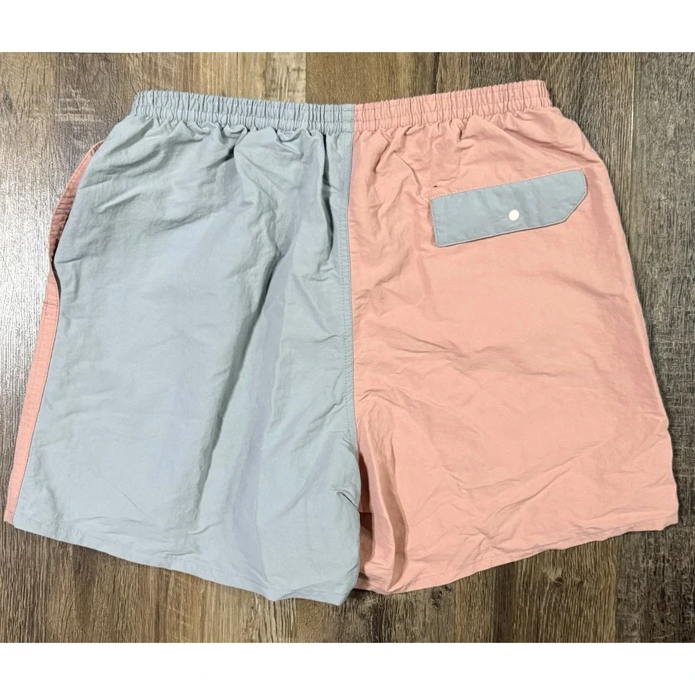 Patagonia Baggies Shorts Mens Medium Harlequin Sunfade Pink Colorblock 5